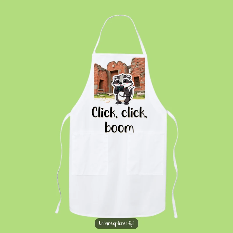 Funny Badger Photographer Apron - Humorous Kitchen Camera Tool