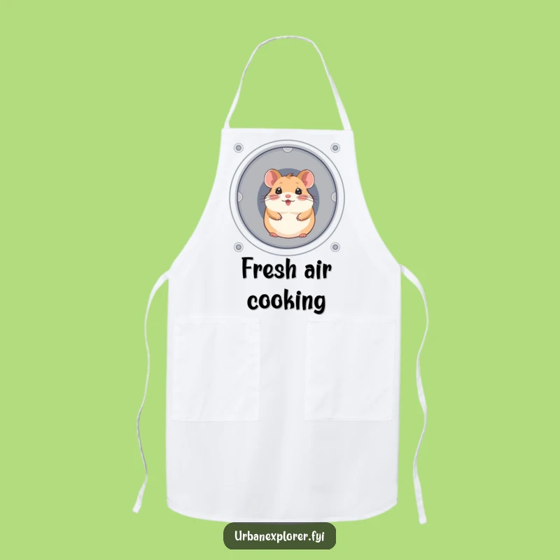 Funny Hamster Chef Apron: Cheerful Vent Cook, Hilarious Kitchen Gift