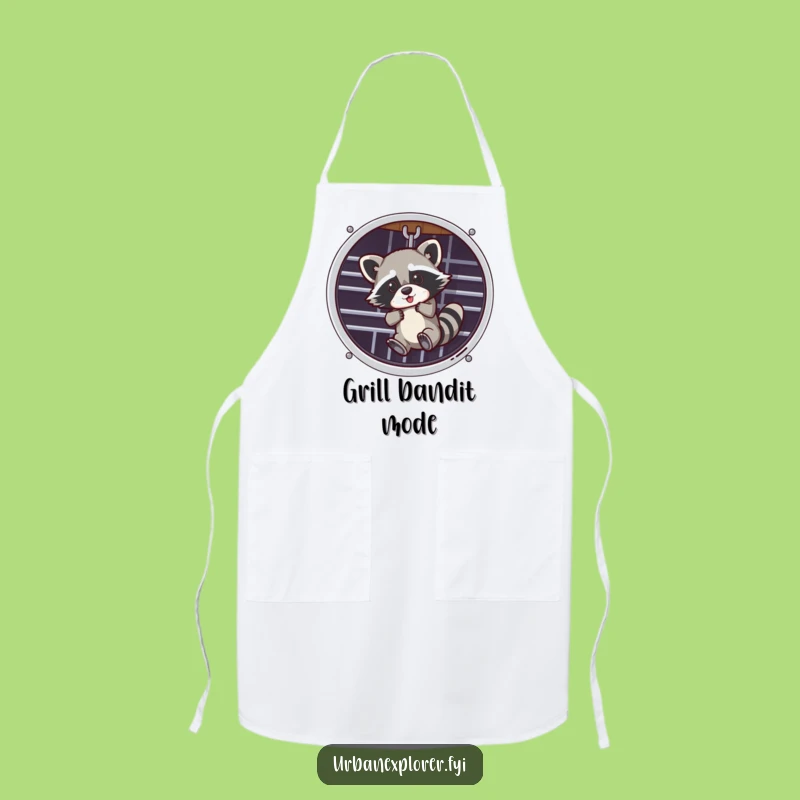 Funny Raccoon Apron: Cook Up Laughs with This Hilarious Kitchen Essential!