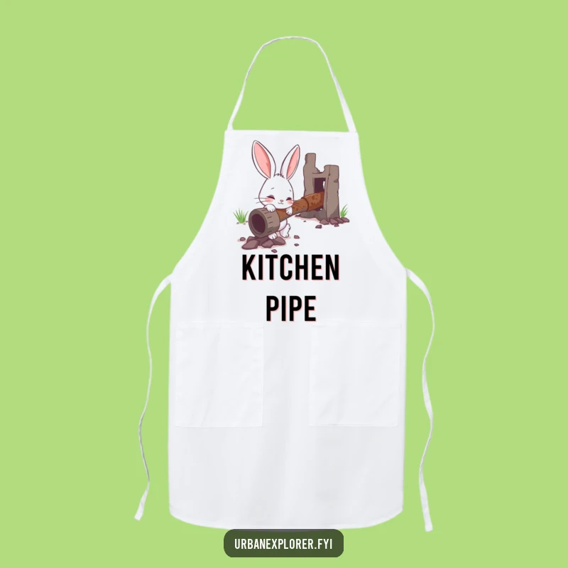Funny Bunny Inspection Apron - Humorous Gift for the Detail-Oriented Cook