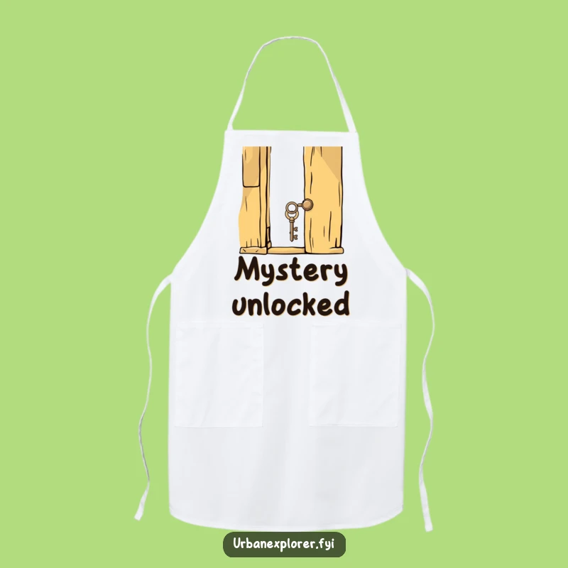 Funny Key Door Apron: Unlock Culinary Adventures with Whimsical Flair!