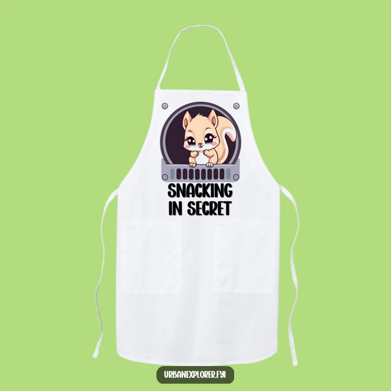 Funny Kawaii Squirrel Chef Apron: Cook Up Some Laughs!