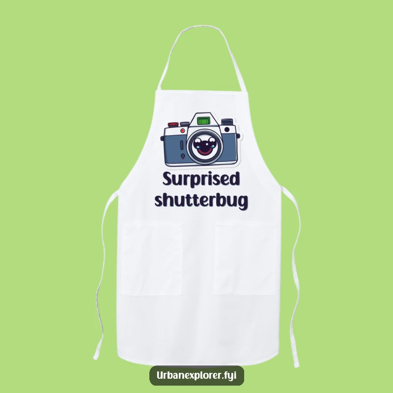 Funny Retro Camera Apron: Capture Culinary Moments with Humorous Style!
