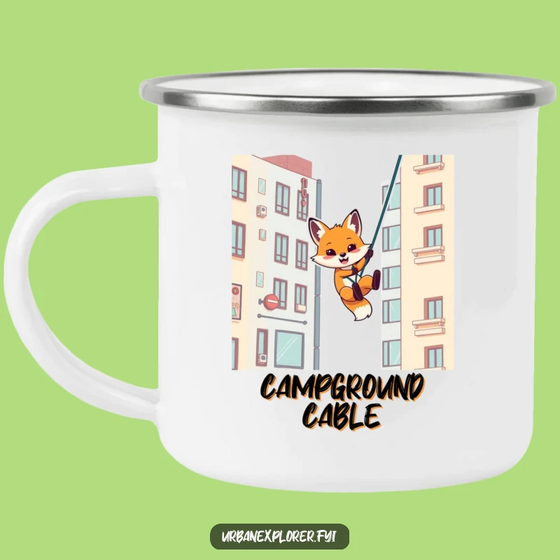 Funny Fox Urban Mug - Humorous Gift for the Adventurous Camper