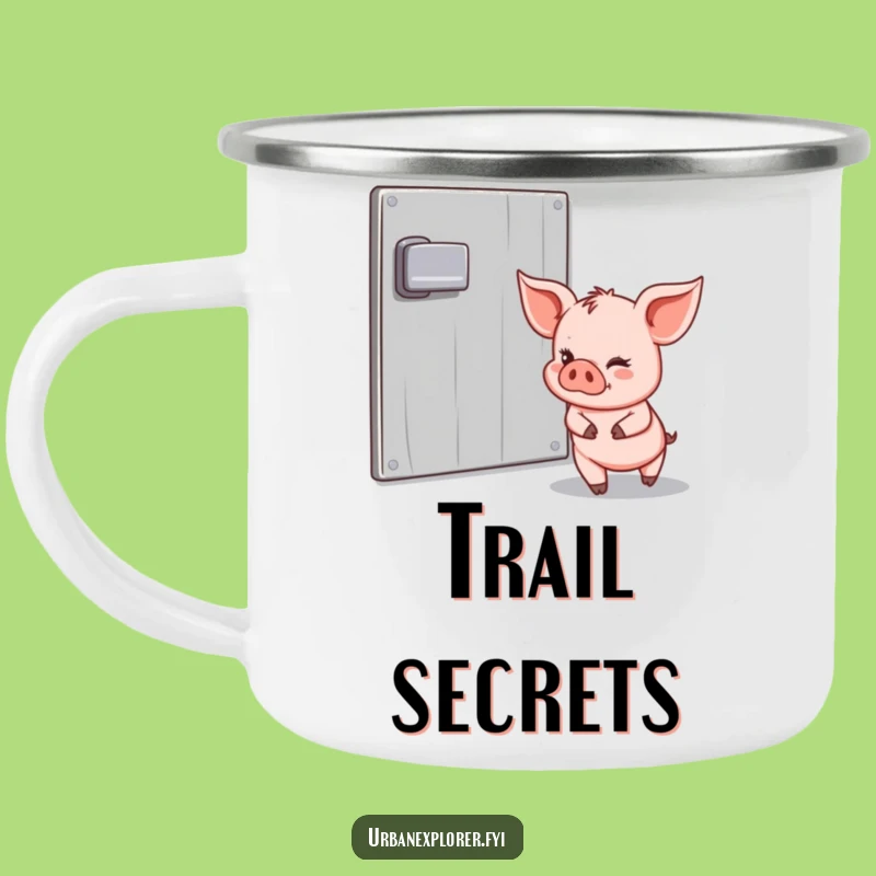 Funny Piglet Campfire Mug: Durable & Hilarious Gift for Sneaky Campers!