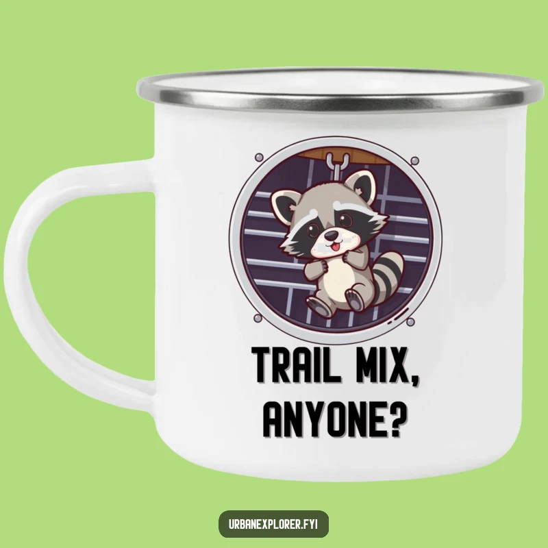 Funny Raccoon Camping Mug: Adventure-Ready and Hilariously Designed for the Outdoors!