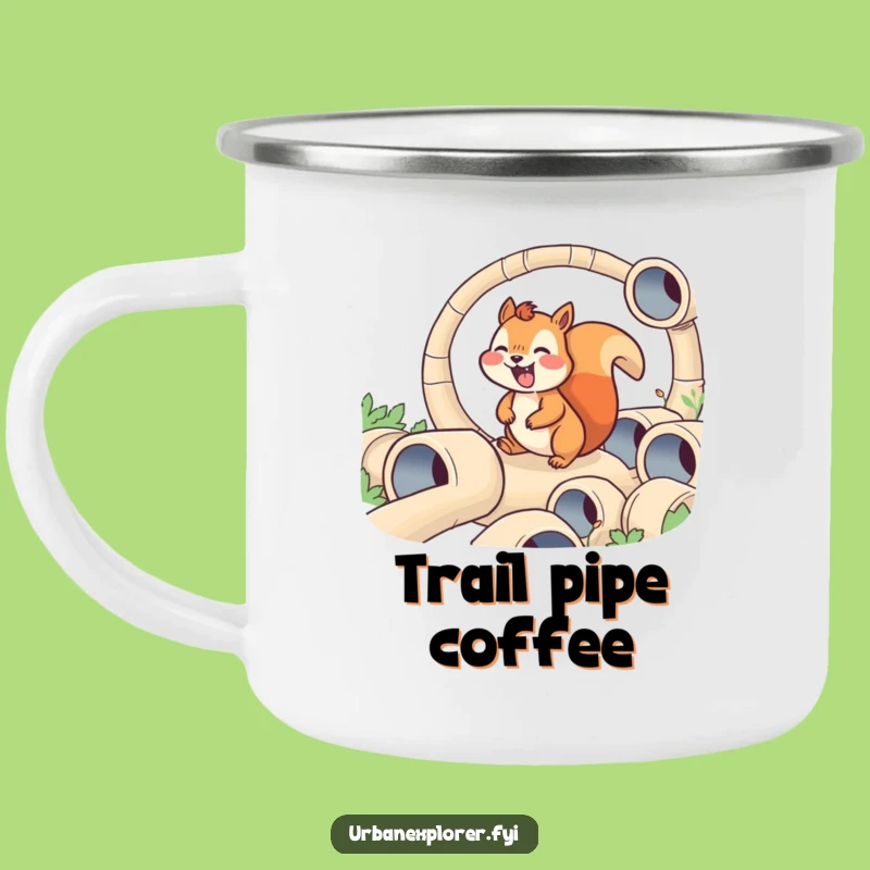 Funny Squirrel Maze Camping Mug - Joyful Pipe Adventure Drinkware