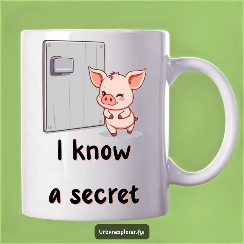 Funny Piglet Escape Mug: Mischief Maker Gift for Humorous Souls!