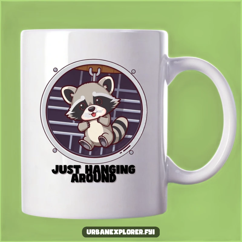 Funny Raccoon Ventilation Grate Mug: A Hilarious Gift for Mischief Lovers!