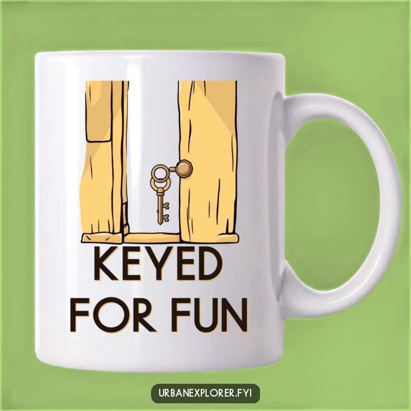 Funny Key Door Mug: Unlock Laughter with This Whimsical and Humorous Gift!