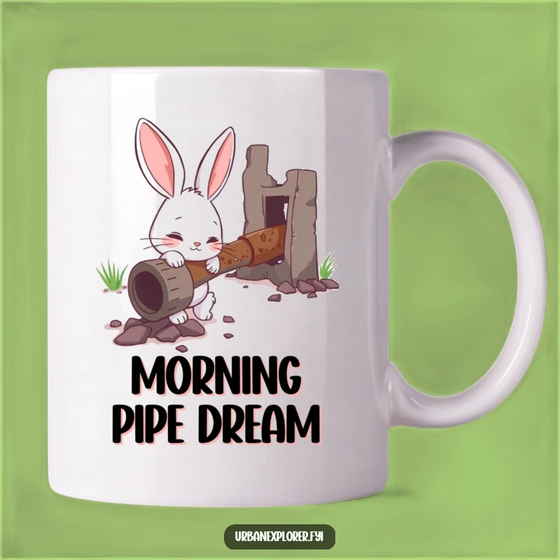 Funny Bunny Explorer Mug - Humorous Gift for the Curious & Inquisitive