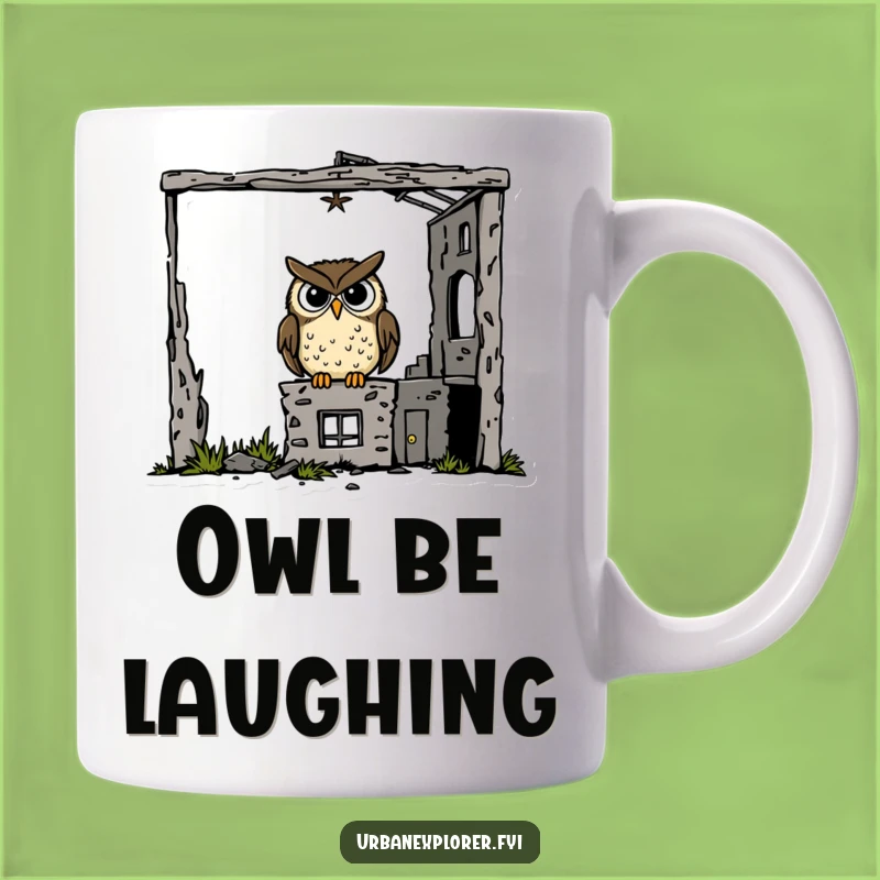 Funny Goofy Owl Mug: Get Your Hoot On With This Hilarious Design!