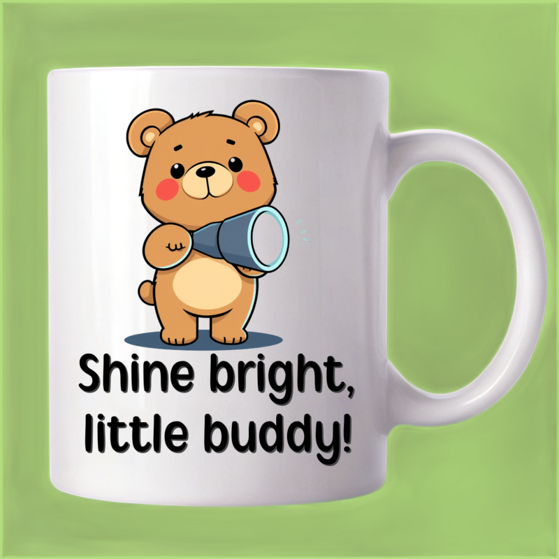 Bear in the Dark: A Friendly Flashlight Mug
