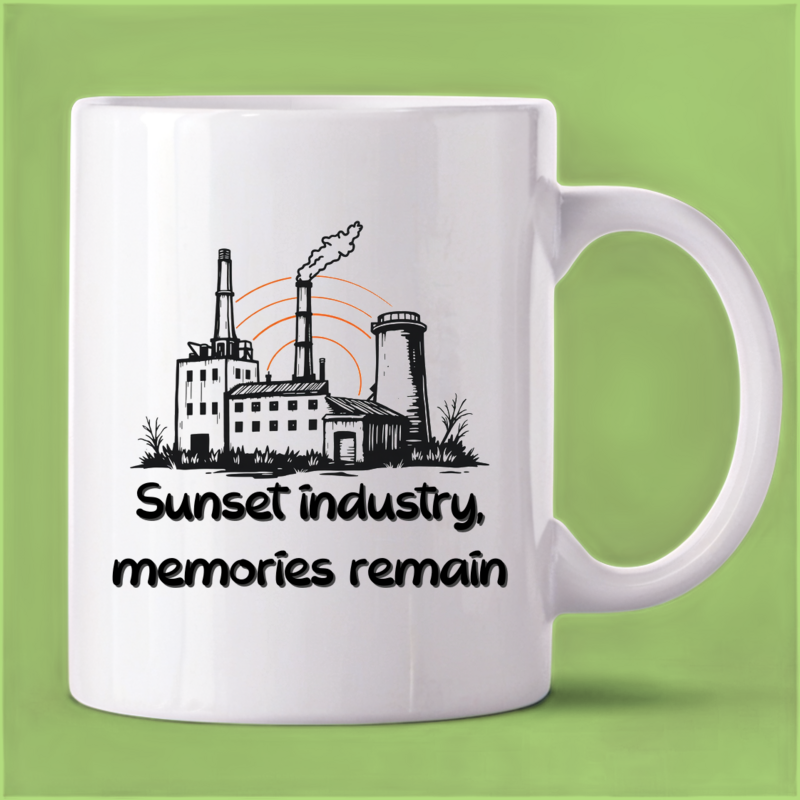 Forgotten Factory Mug: Sunset Silhouette