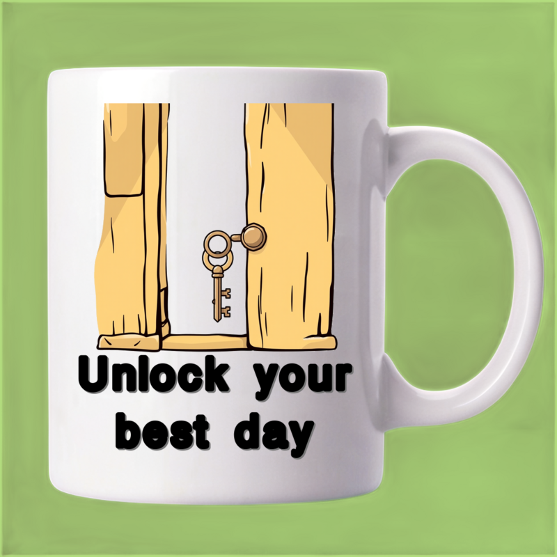 The Key to Adventure: Creaky Door Mug