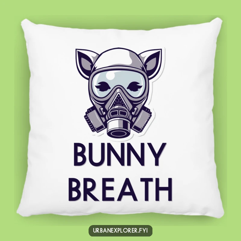 Cozy Animal Ears Gas Mask Pillow: Soft Cartoon Cushion for Statement Decor