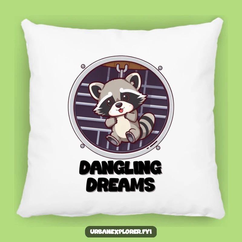 Funny Raccoon Pillow: Cuddle Up with This Hilarious Raccoon Comfort!