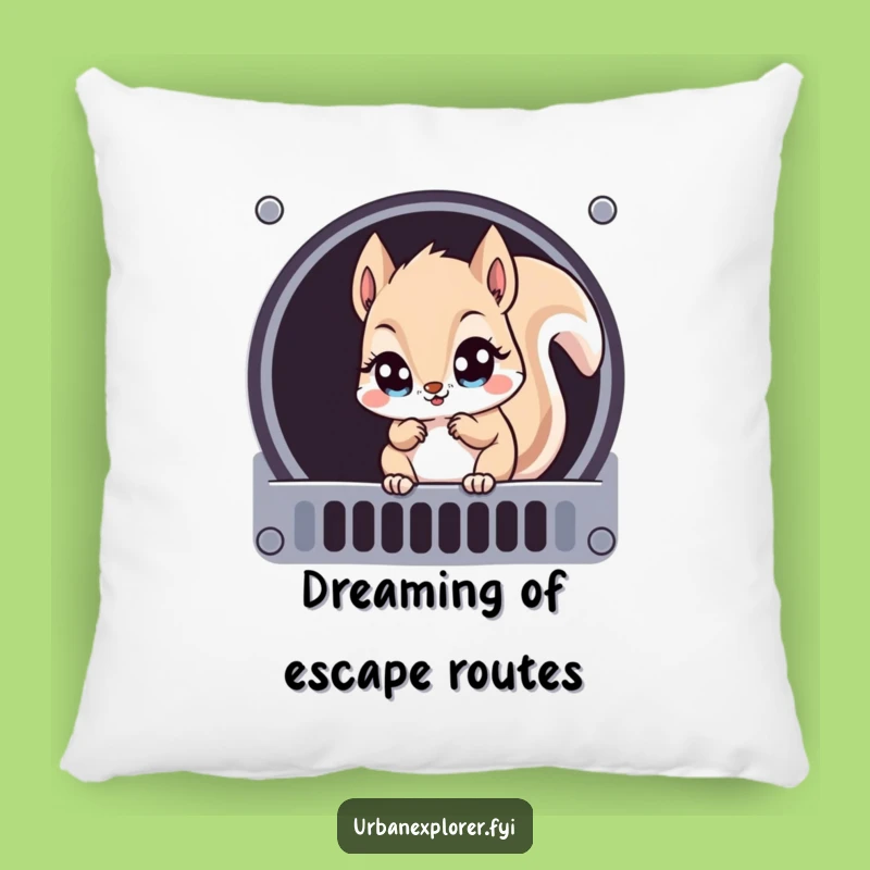Comfy Funny Kawaii Squirrel Pillow: Cuddle Up with Cute Humor