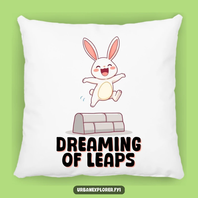 Funny Bunny Leap Pillow: Comfy Cuddle Buddy with Joyful Charm Gift