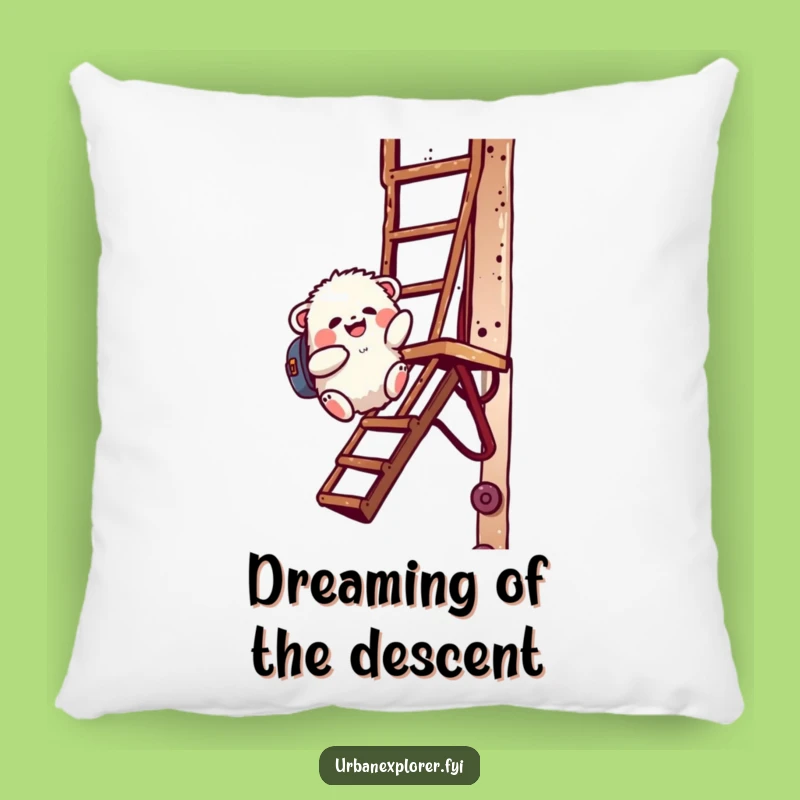 Funny Creature Fire Escape Pillow - Cozy Comfort, Playful Decor, Adorable Funny Gift