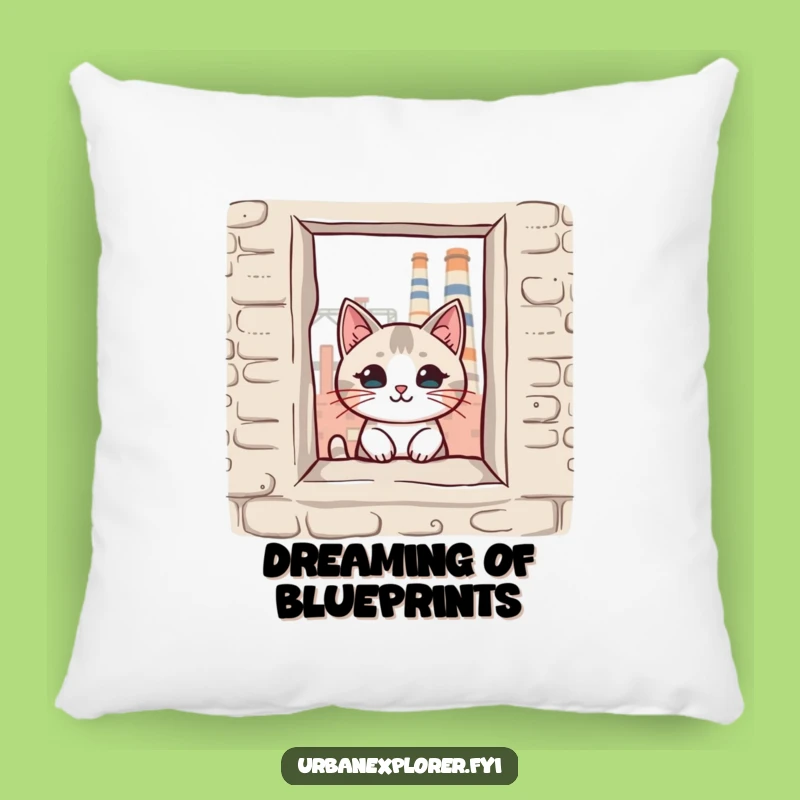 Funny Kawaii Cat Window Pillow - Cozy & Hilarious Home Decor Accent