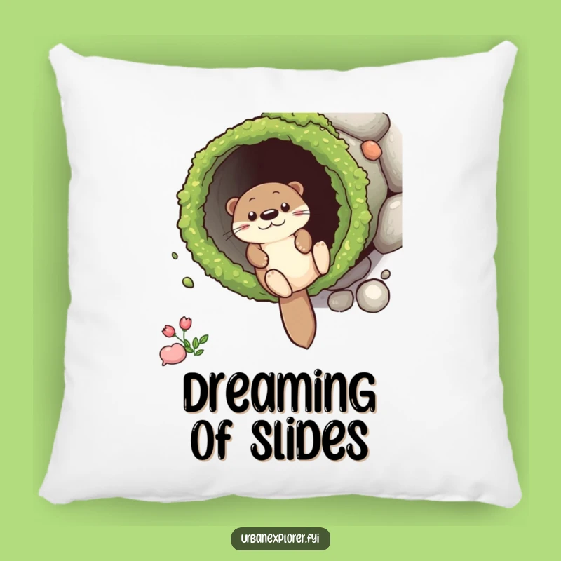 Funny Otter Drainpipe Pillow: Comfy Cuddle Buddy with Playful Charm Gift