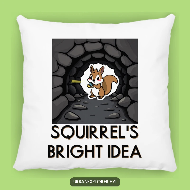 Funny Squirrel Tunnel Pillow - Comfy & Hilarious Adventure Decor