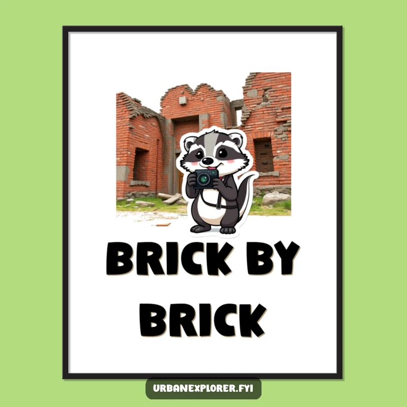 Funny Badger Photography Digital Art - Humorous Urban Wall Decor