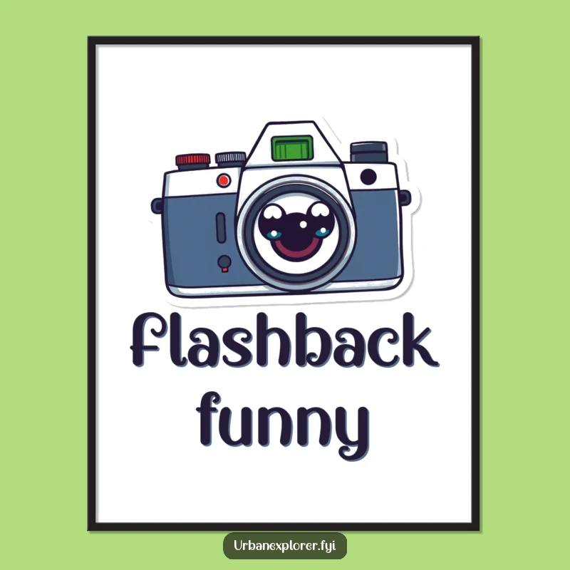 Funny Retro Camera Digital Print: Instant Vintage Flair for Your Space!