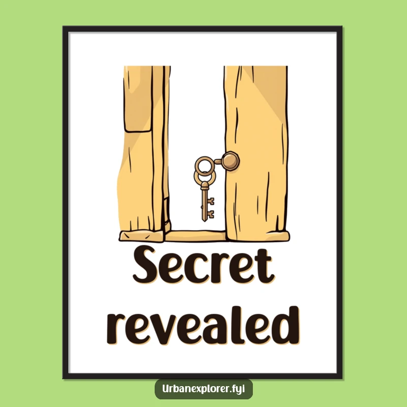 Funny Key Door Digital Print: Instant Whimsy for Your Digital Realm!