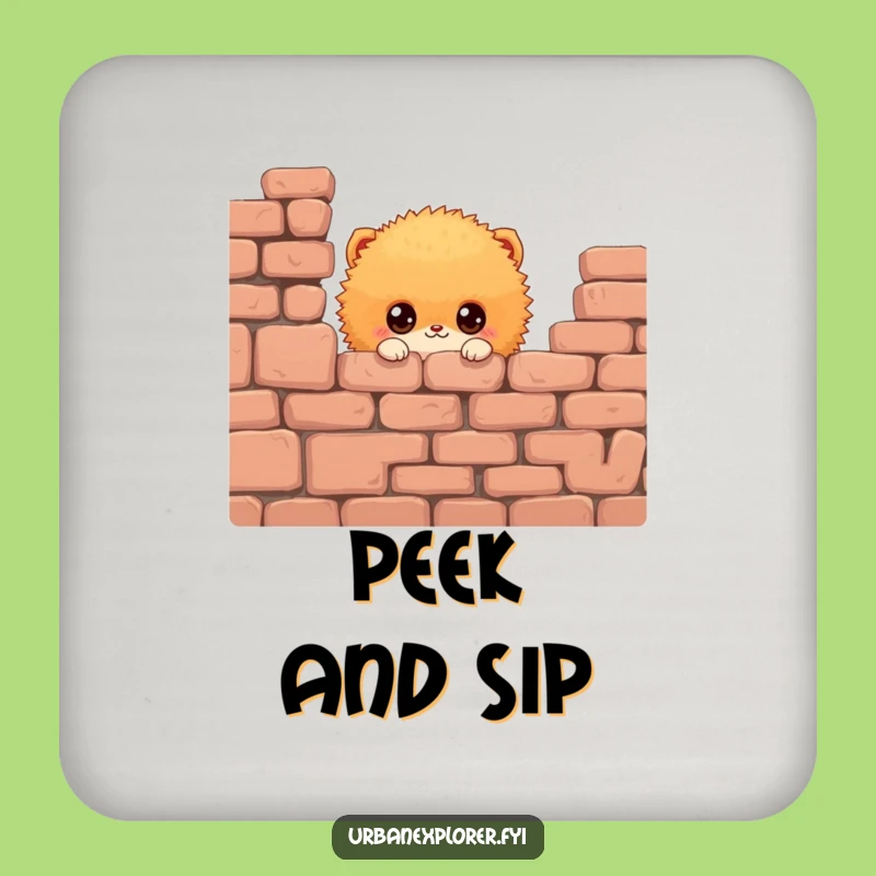 Funny Fluffy Creature Coasters: Curious Surface Savers, Unique Gift Set