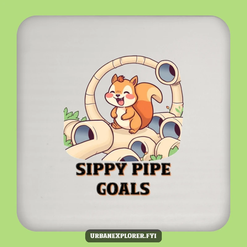 Funny Squirrel Maze Coaster - Joyful Pipe Protection