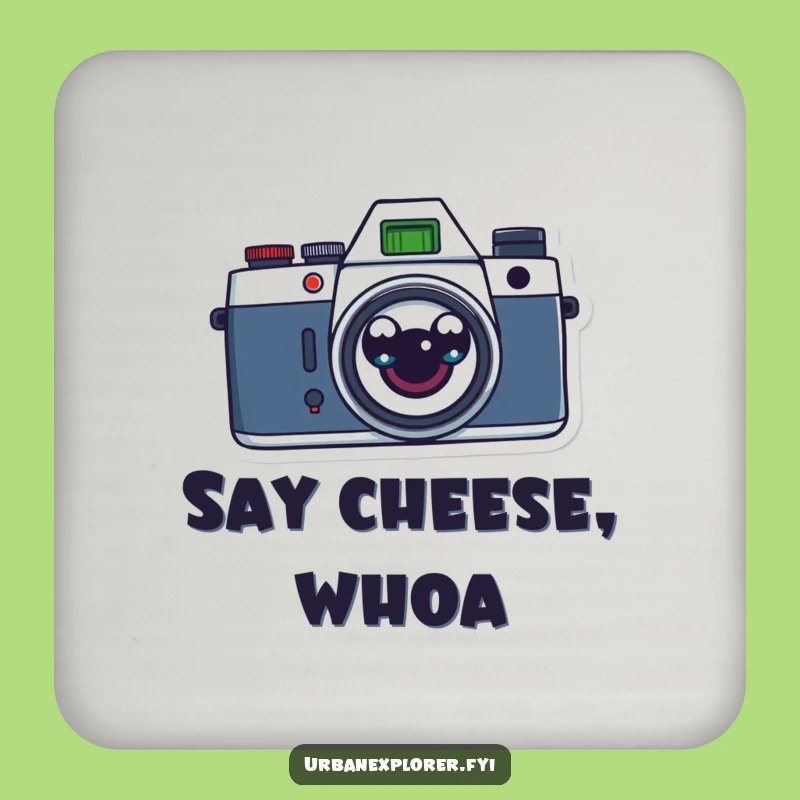 Funny Retro Camera Coasters: Protect Surfaces with Vintage Surprise!
