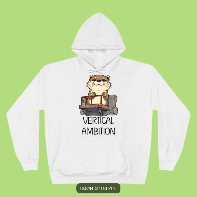 Funny Otter Fire Escape Hoodie - Warm & Inspiring Humor Gift