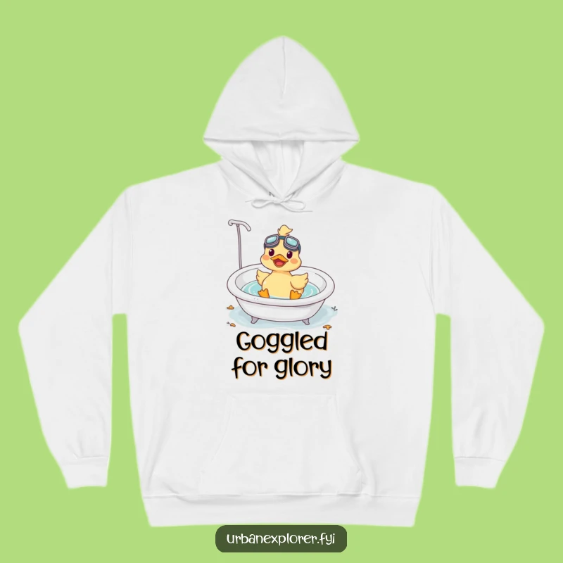 Cozy Funny Kawaii Duck Hoodie: Warmth for Your Bath Time Blues