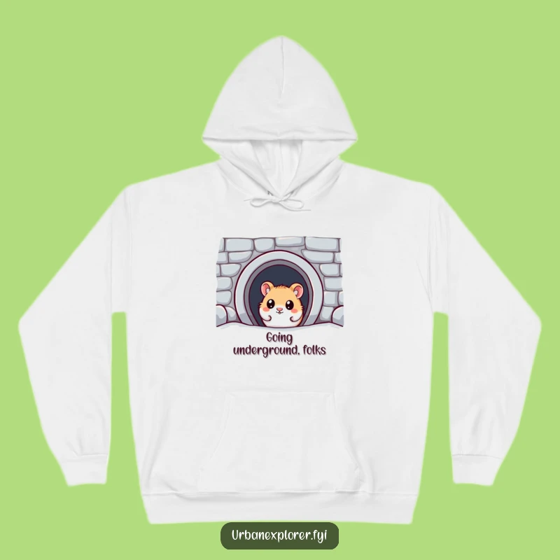 Funny Kawaii Hamster Hoodie - Cozy and Hilarious Urban Adventure Gear