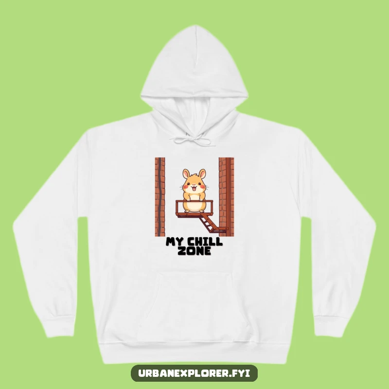 Cozy Funny Capybara Hooded Sweatshirt: Warm Cartoon Character Apparel Gift