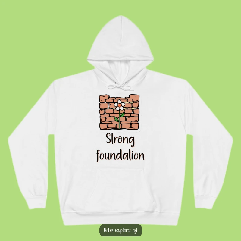 Cozy Funny Minimalist Flower Hoodie: Embrace Growth with Warmth!