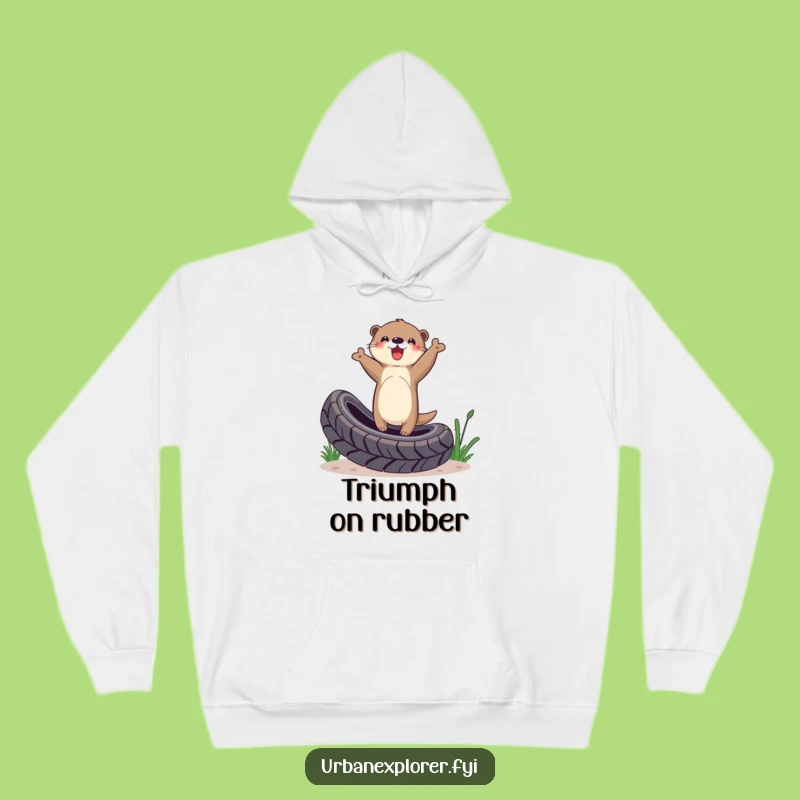 Funny Otter Victory Hoodie: Cozy Up with This Hilarious Achievement Gift!