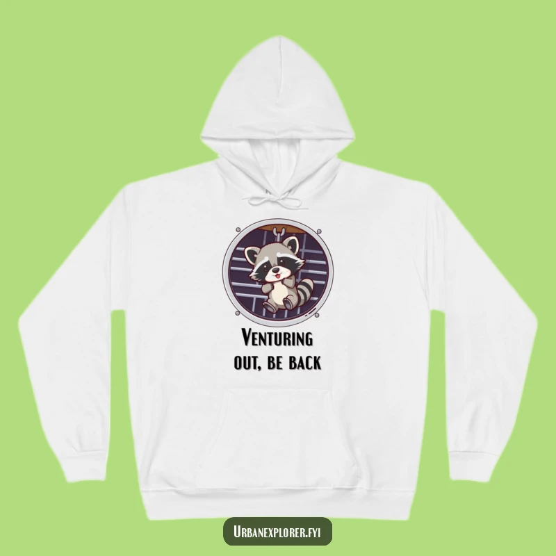 Funny Raccoon Hoodie: Stay Cozy and Comfy with This Hilarious Raccoon Design!
