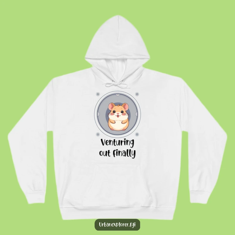 Funny Hamster Vent Hoodie: Cozy Cheerful Surprise, Hilarious Warm Gift