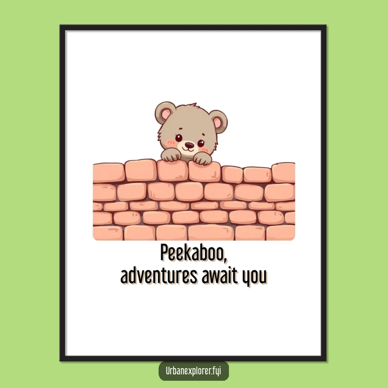 Free Printable Bear Cub Wall Art: Funny Downloadable Decor for Cozy Spaces