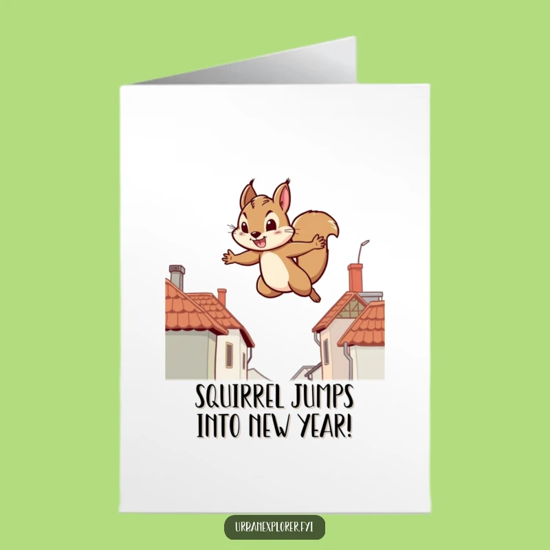 Free Printable Birthday Card: Squirrel's Leap, Thrilling Downloadable Gift