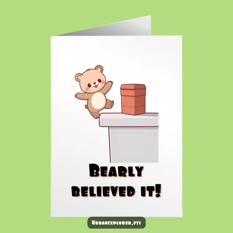 Free Printable Kawaii Bear Congrats Card - Hilarious Downloadable Achievement with High Stakes