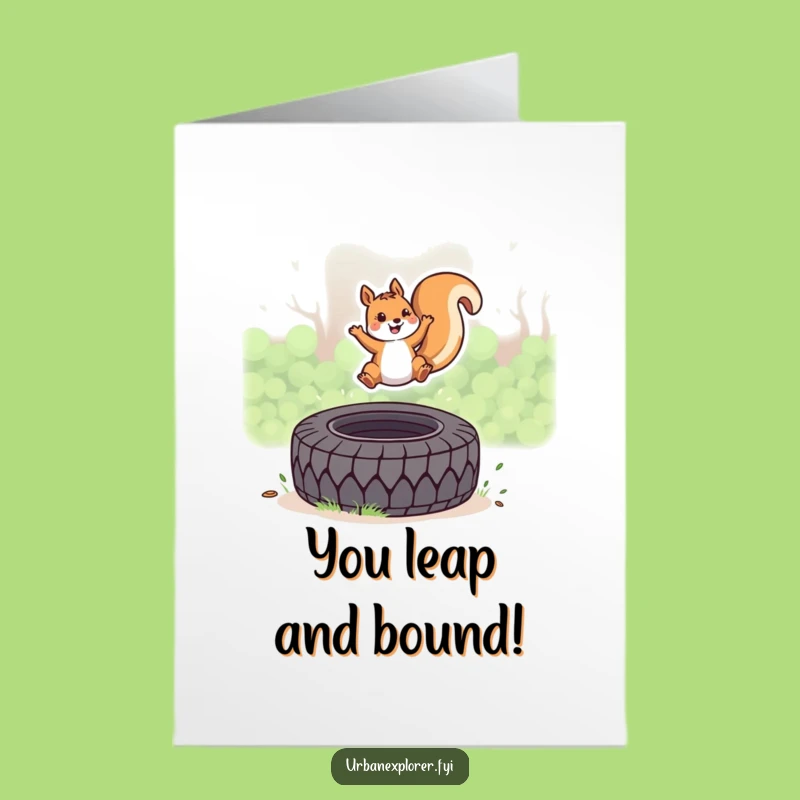 Free Printable Kawaii Squirrel Congrats Card - Hilarious Downloadable Boost for Big Success