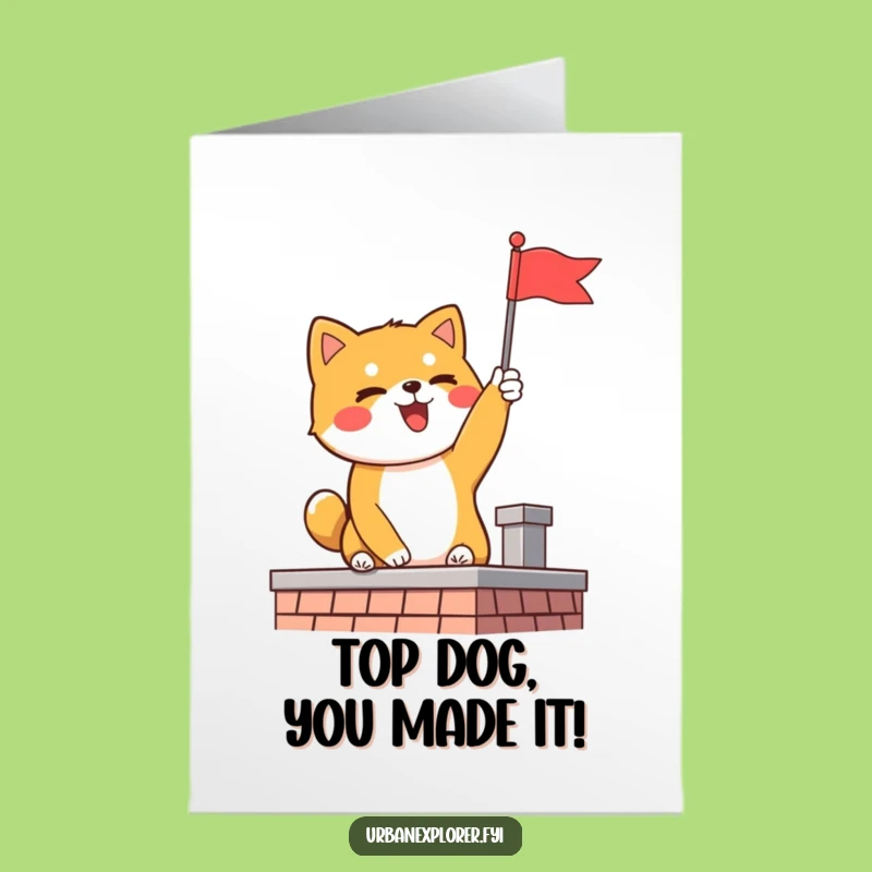 Free Printable Shiba Inu Congrats Card - Top Dog Downloadable Gift