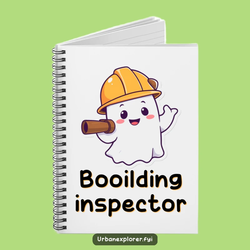 Funny Ghost Hard Hat Notebook: Journal for Creative Explorers