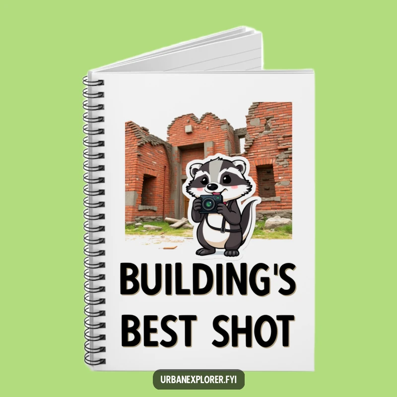 Funny Badger Photo Journal - Document Your Creative Adventures