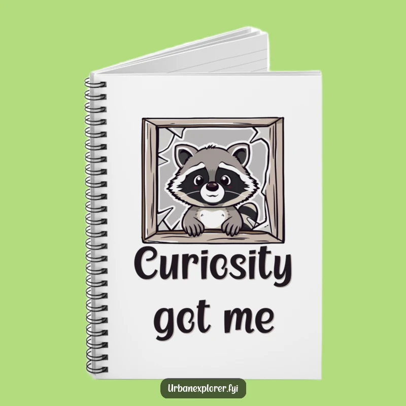 Funny Raccoon Idea Notebook: Cartoon Journal for Creative Minds