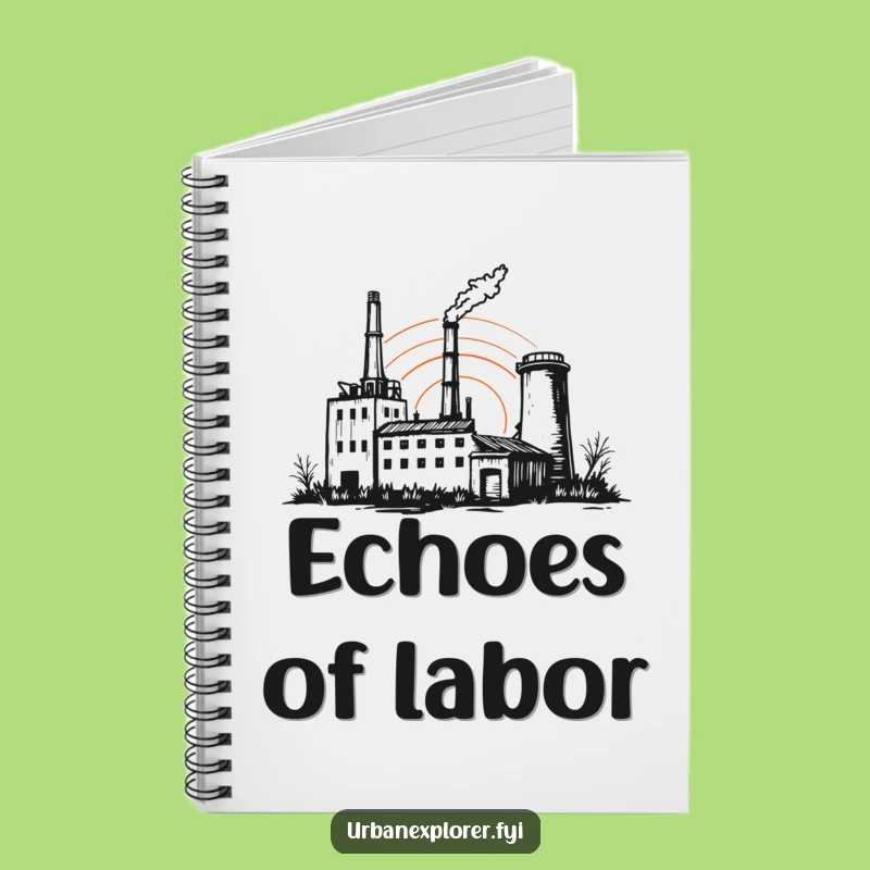 Funny Forgotten Factory Sunset Notebook: Journal for Artistic Ideas